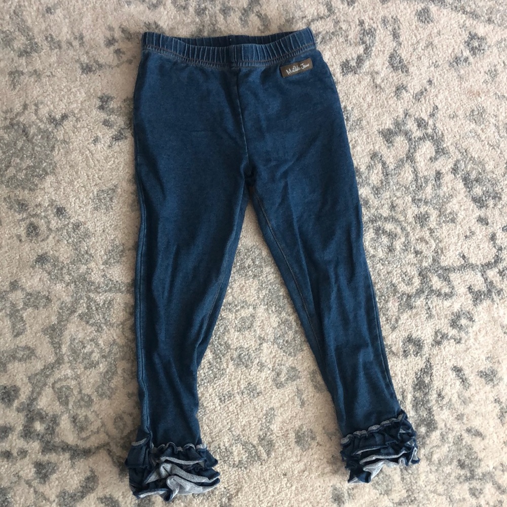 Matilda Jane ruffled bottom jeggings